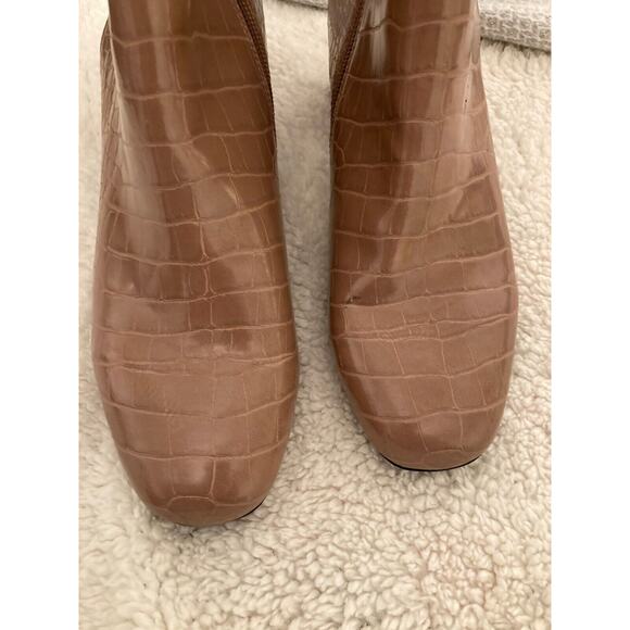 Steve Madden Womens DARMA-P Animal Print Block Heel Ankle Boots 7M TAUPE NWT - Picture 3 of 8